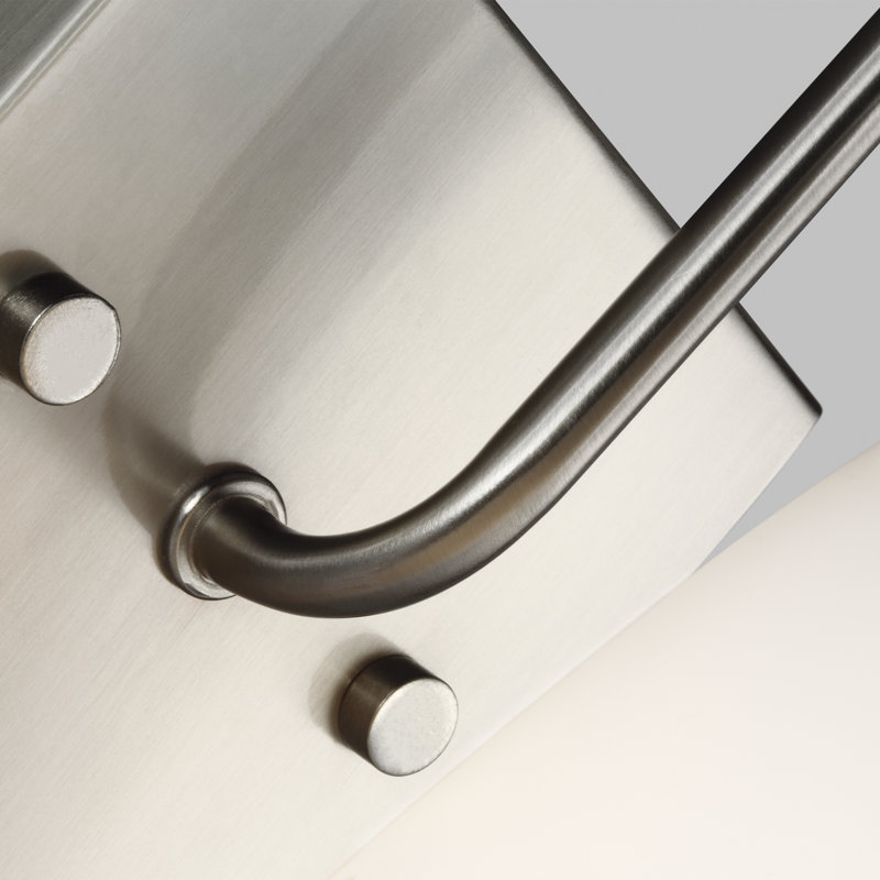 Applique à bras 1 lumière, Non, Nickel brossé