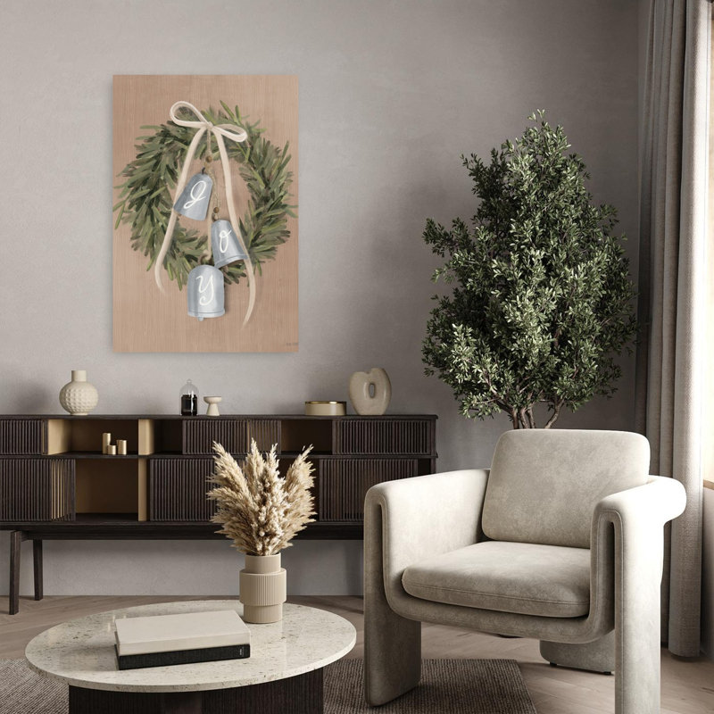 Joy Bells, art contemporain rustique, H 36 po x l 24 po