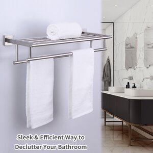 AngleSimple Wall Mounted Towel Rack & Reviews | Wayfair