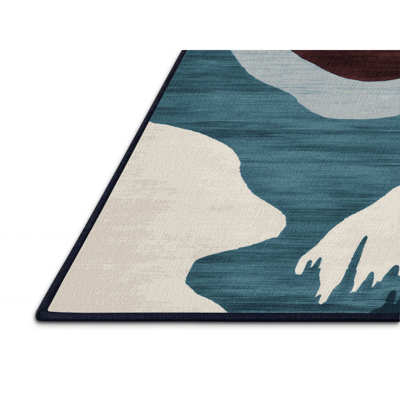 Tapis mauve lavable à la machine