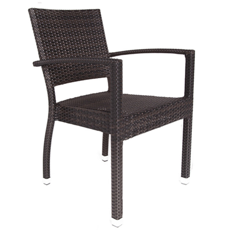 Quandary Stacking Patio Dining Armchair with Cushion