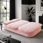 Canapé-lit pliable 78,7 po 2-en-1 avec couverture et 2 coussins, velours côtelé moelleux-1188179251