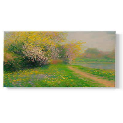 Série paysage - CLXI - Toile tendue avec châssis encadré - Prêt à être accroché