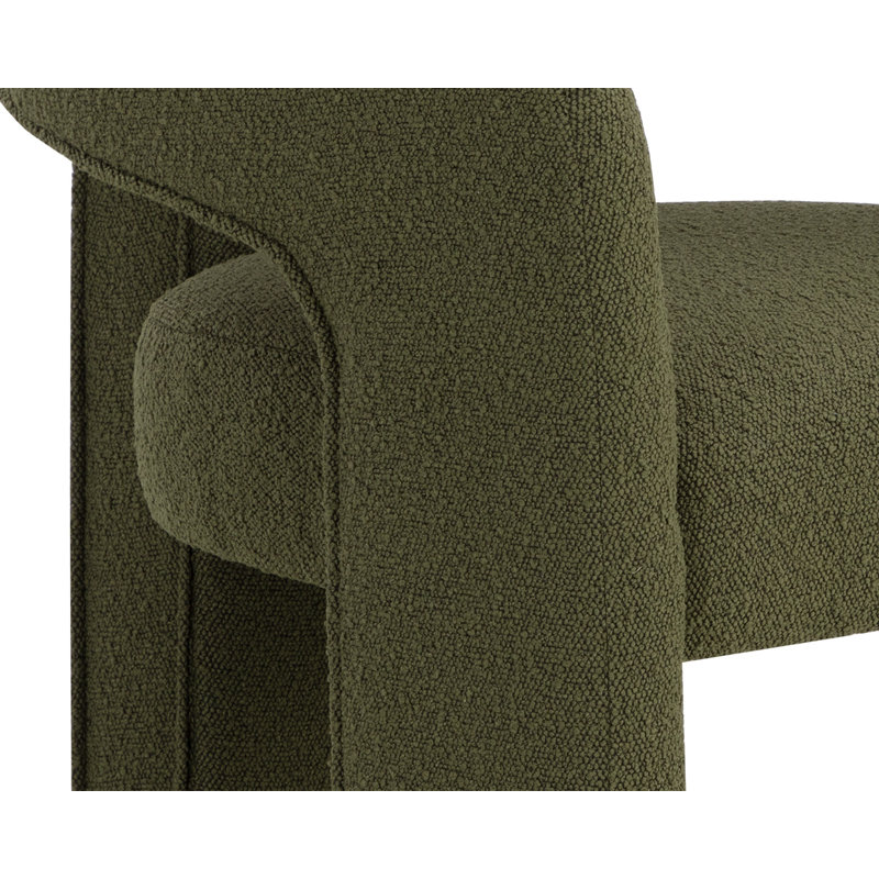 Isidore Upholstered Dining Chair, Copenhagen Olive