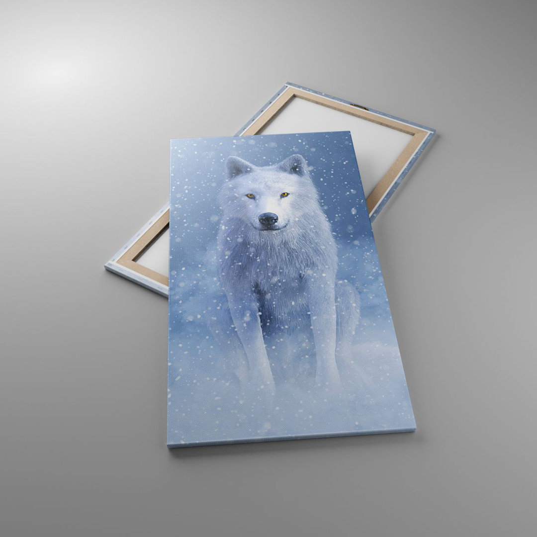 Leinwandbild White Wolf Snow