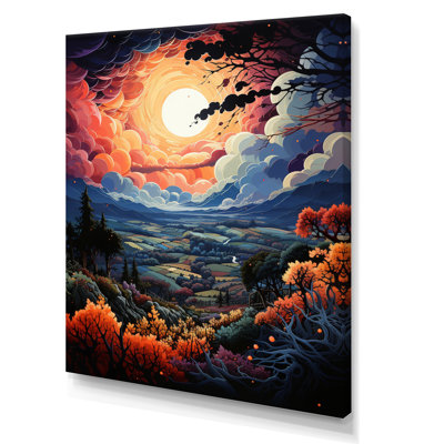 " A Lovely Vineyard In Sunset II "