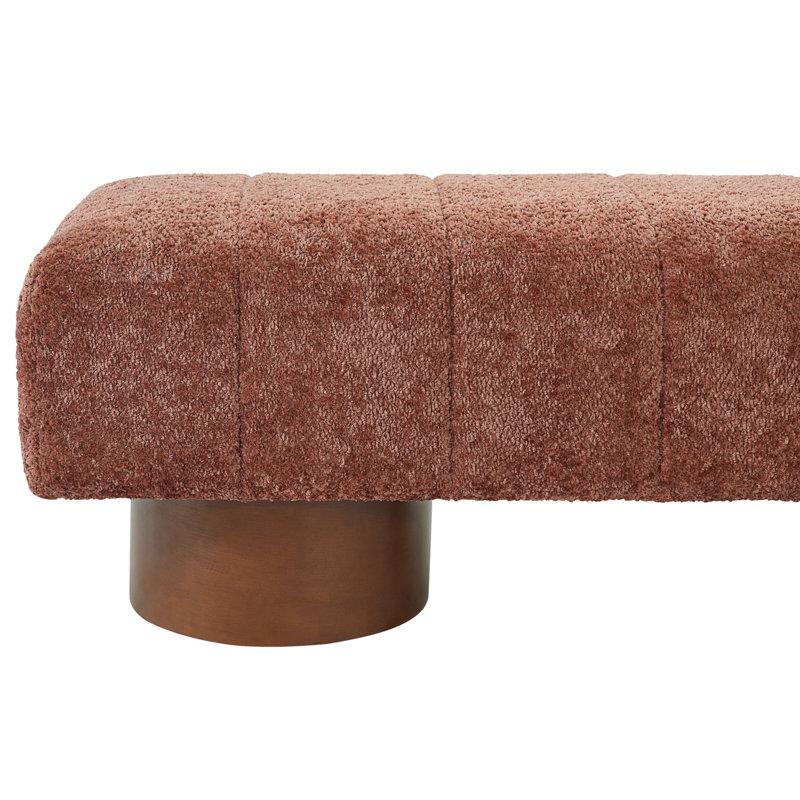 Banc de salle à manger rembourré rouille Boucle