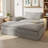 Modern Oversized Double Chaise Lounge Chair, Deep Seat Upholstered Chenille Sofa with Detachable Design, Large Pillows & Wide Armrests for Living Room, Apartment-759211301
