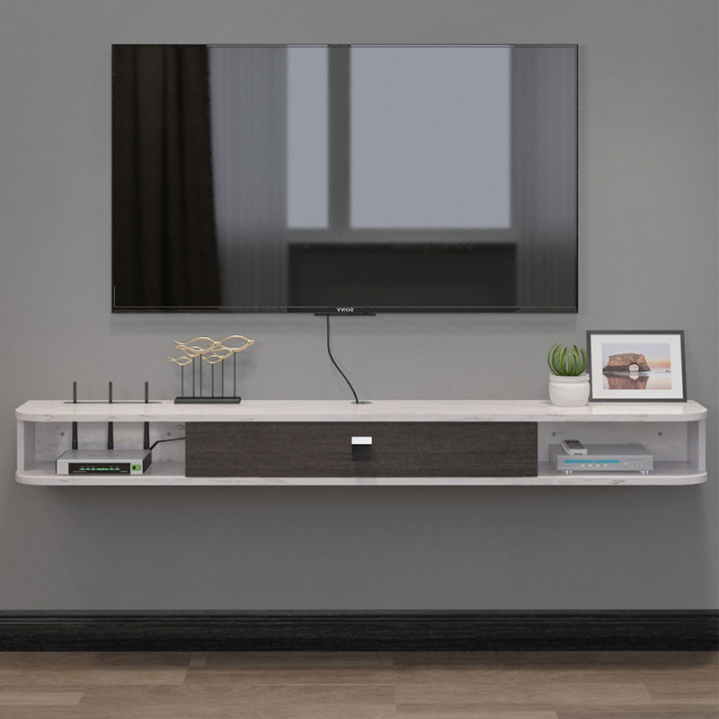 Unfinished Floating TV Stand, 6.29"H x 55.12"L x 9.29"W