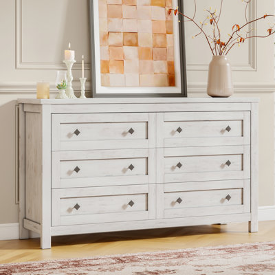 Dezia Farmhouse 6 Drawers Dresser