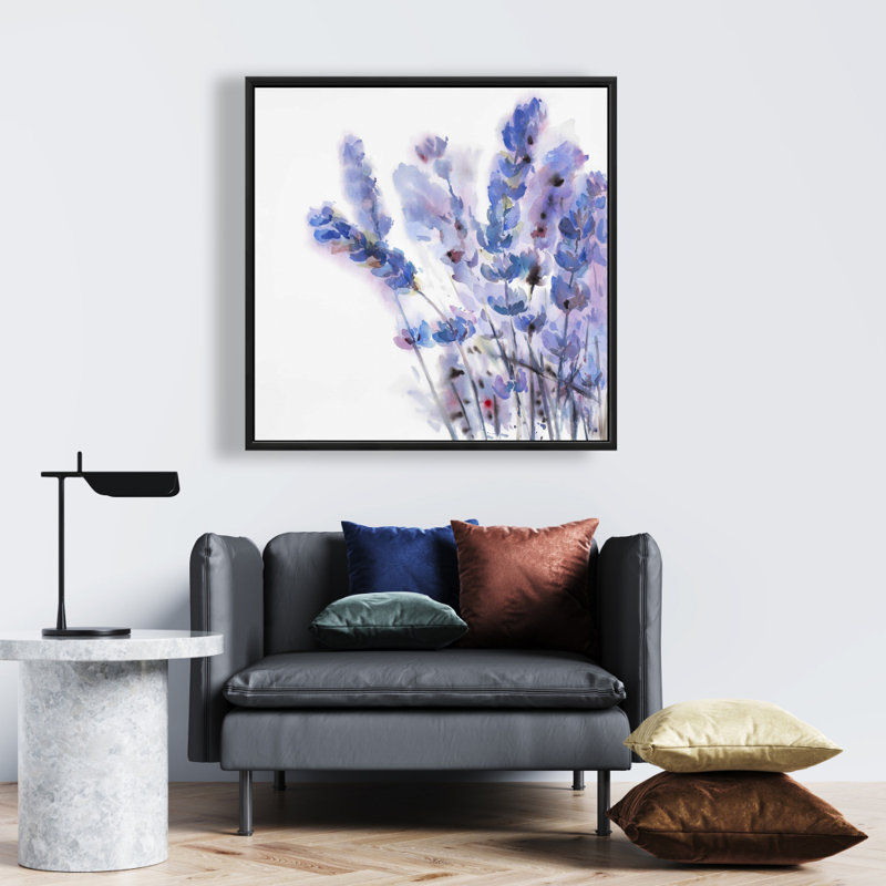 " Watercolor Lavender Flowers "
