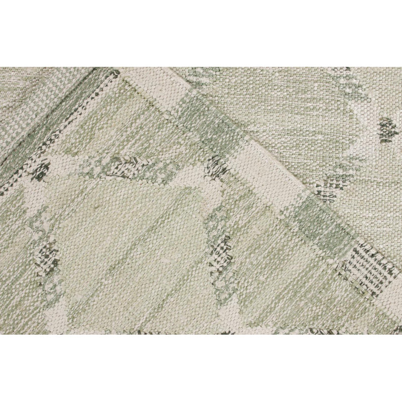 Scandinavian Hand Knotted Silk Trellis Area Rug, Rectangle 10' x 14'