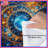Blue Orange Swirling Fractals Comforter-123340677