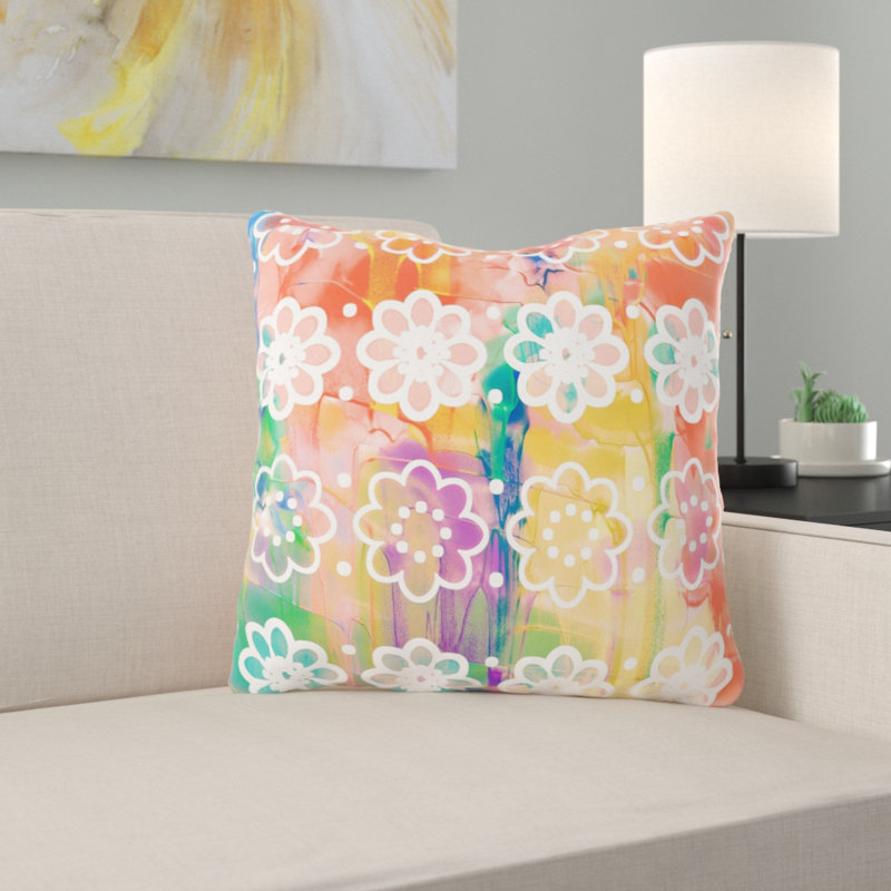 Housse de coussin d'extérieur carré Wakeman, Microsuède, Intérieur