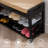 Solid Wood Shoe Storage Bench with Cushion-666314444