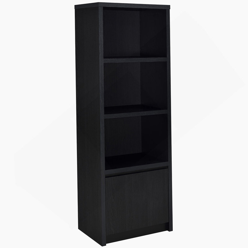 3-Shelf Bookcase With Bottom Cabinet