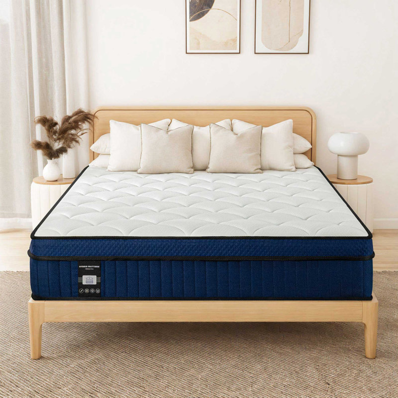Ciel Medium Firm Hybrid and Pillow Top Mattress, Pressure Relief, and Motion Isolation, CertiPUR-US, Mattress in a Box, Queen