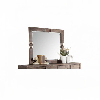 Oak Finish Mirror