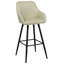 Subramanya Upholstered Counter Stool with Metal Frame-418546353