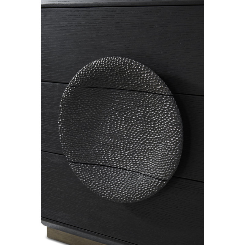 Spencer ST. James 3 - Drawer Nightstand, Onyx, 26" H x 26" W x 20" D