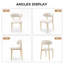 Ensemble de chaises de salle à manger en tissu robuste de 2/4/6, chaises d'appoint rembourrées avec cadre en métal, chaises d'appoint durables et multi-styles pour la salle à manger de cuisine-129389667-129389666-129389661