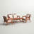 Dameika Acacia Wood 4 - Person Patio Conversation Set with Cushions-1458366297-1458781156