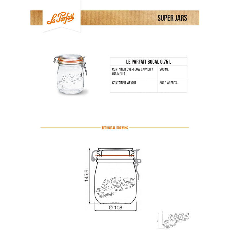 Glass Jar - Set of 6