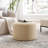 Regeani 24" Modern Round Upholstered Pouf Ottoman-984914170