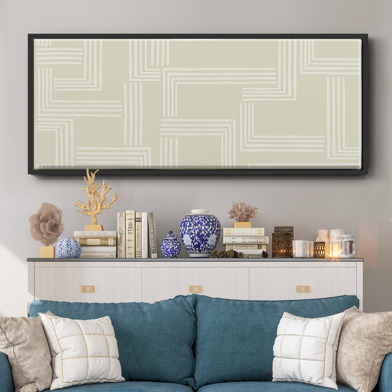 Roll Crossing IV - toile encadrée, H 8 po x l 20 po