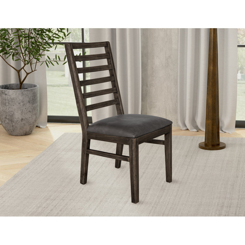 Chaise rembourrée en bois, Noir, noir, noir, noir