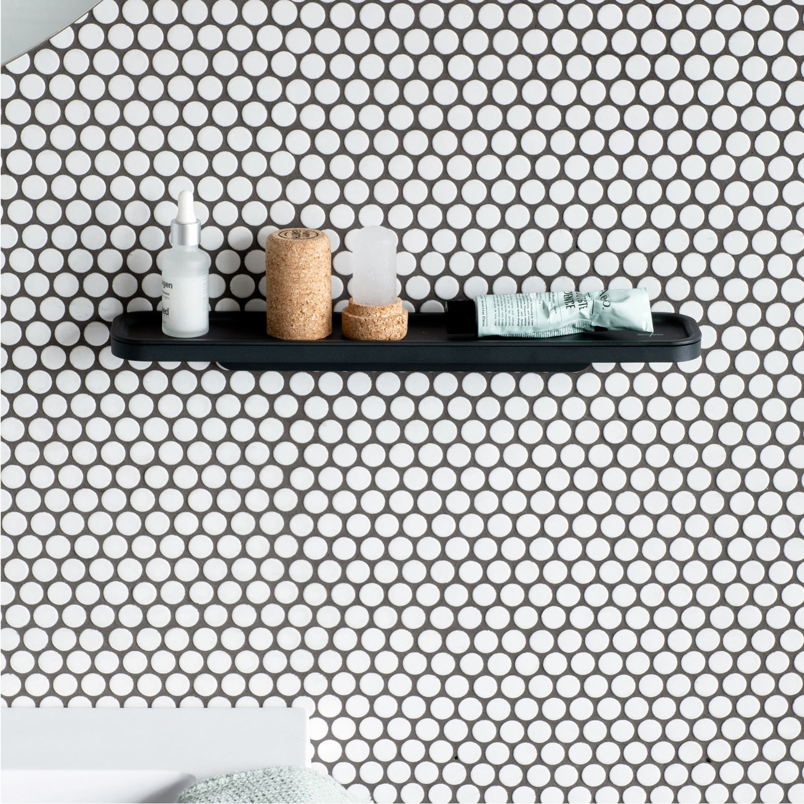 MindSet Bathroom Shelf, Mineral Infinite Gray