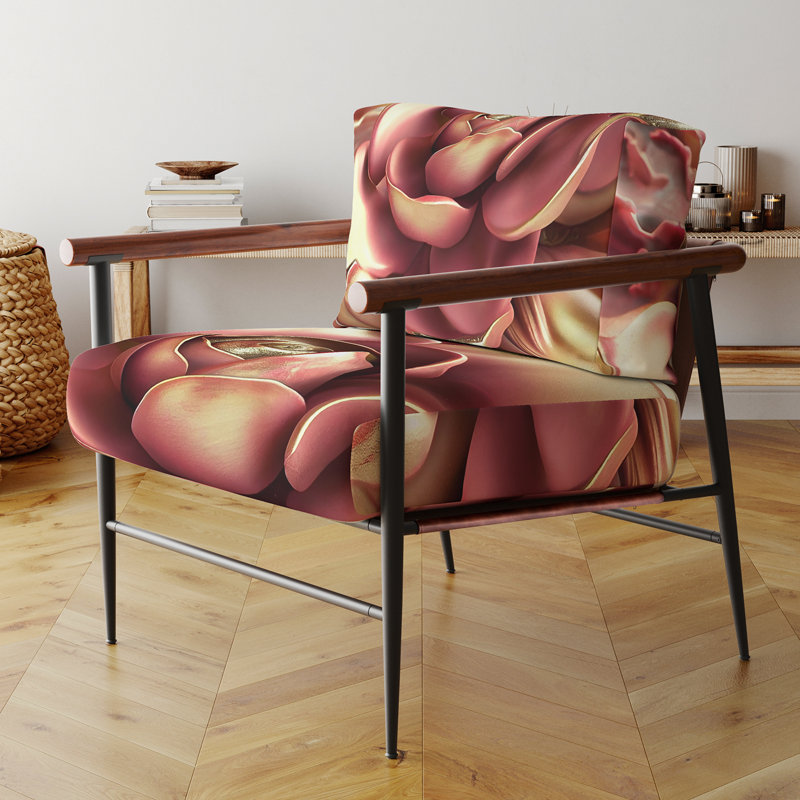 Dahlgreen - Chaise rembourrée d'appoint à formes abstraites, Noir, noir, noir, noir