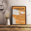 « vancouver city map », reproduction d’impression sur affiche en orange-22634265
