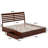 Lamareon Solid Wood Storage Platform Bed with Footboard & Under Bed Drawers-756382973-785349011