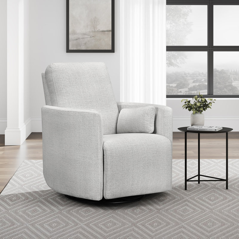 Coiscou Manual Swivel Glider Recliner Two Pack, Acadia White