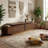 Mid-Century Modern Extendable Walnut TV Stand with Stainless Steel Base, 63.4"-94.5" Adjustable Media Console Fits Up to 100 Inch TV for Living Room-608710323