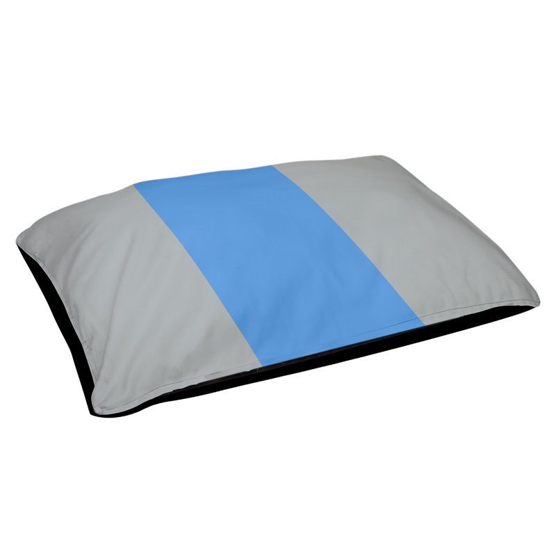 Coussin Golden State, Moyen (l 28 po x P 18 po x H 6 po), Gris / bleu