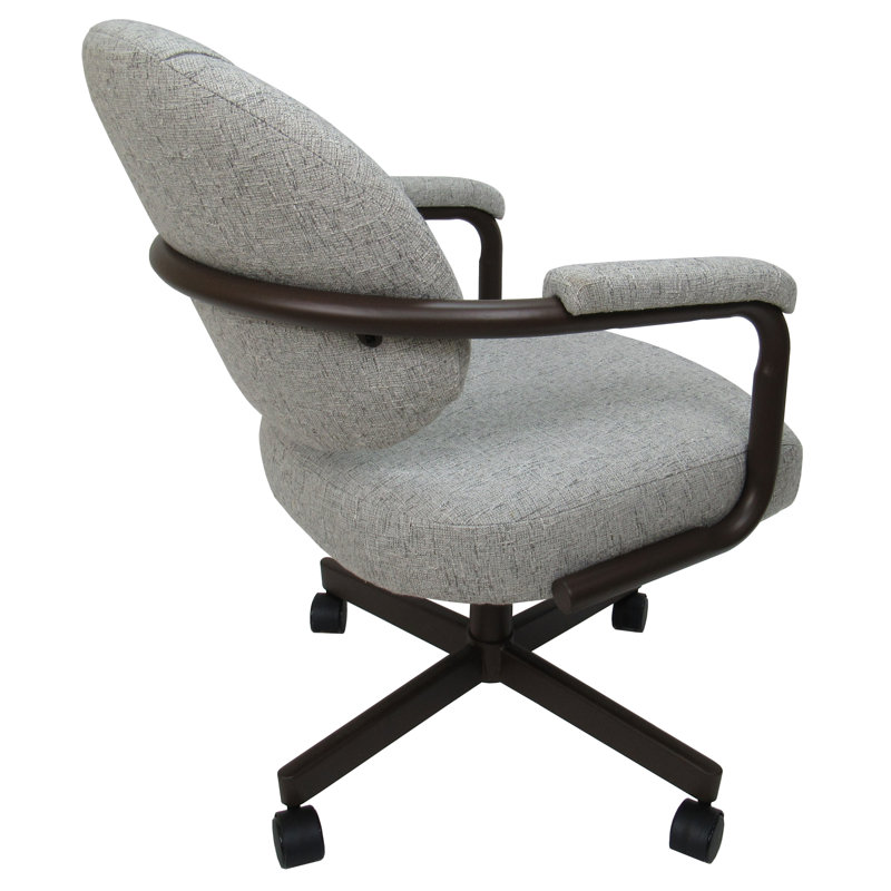 Fauteuil avec accoudoirs , Brun, Ardoise Hemsath