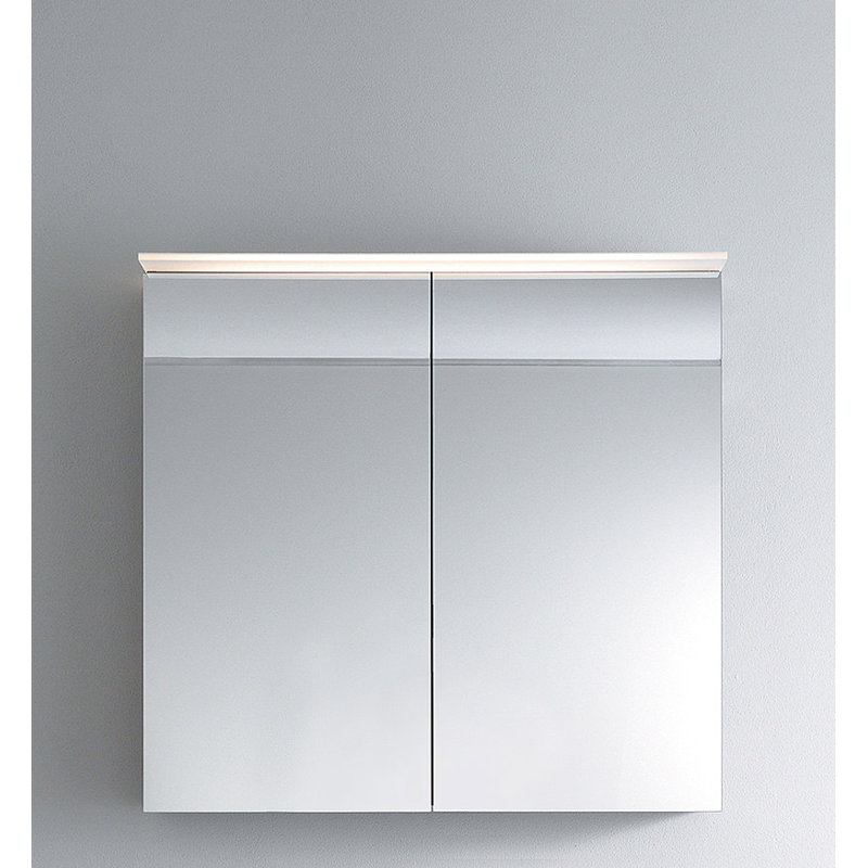 Armoire à pharmacie sans cadre à fixation en surface avec 2 tablettes et éclairage à del Delos