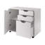 Halifax 3-pc Cabinet Set With File Drawer, White