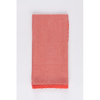Lace Raspberry Cotton Kitchen Towel