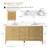 Laval 72" Double Sink Freestanding Bathroom Vanity with Engineered Marble Top-105310778-105310781