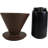 Latitude Run® Colourful Matte Finish Porcelain Portable Personal Artisan Hand Crafted Barista Style Coffee Maker Carafe Pot Flask With Pour Over Dripper Filter Cup Set (Brown)