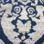 Tapis ikat bleu et gris Aquilino-800725839