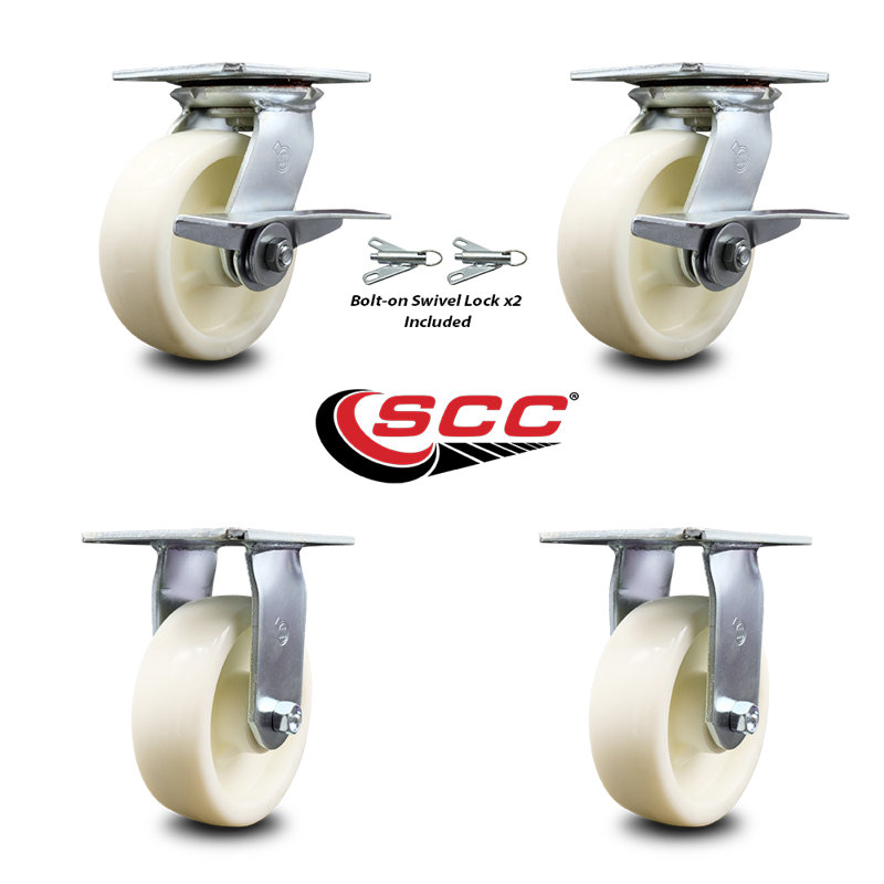4 Piece Nylon Caster Set