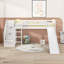 Lit mezzanine simple avec échelle et glissade-902528041