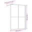 Panneau fixe de cabine de douche semi-Frameles l 30,71 po x P 0,8 po x H 76,77 po Chowchilla-128784127-128784126