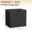 30 Gallons Black Water Resistant Resin Lockable Deck Box-102030473