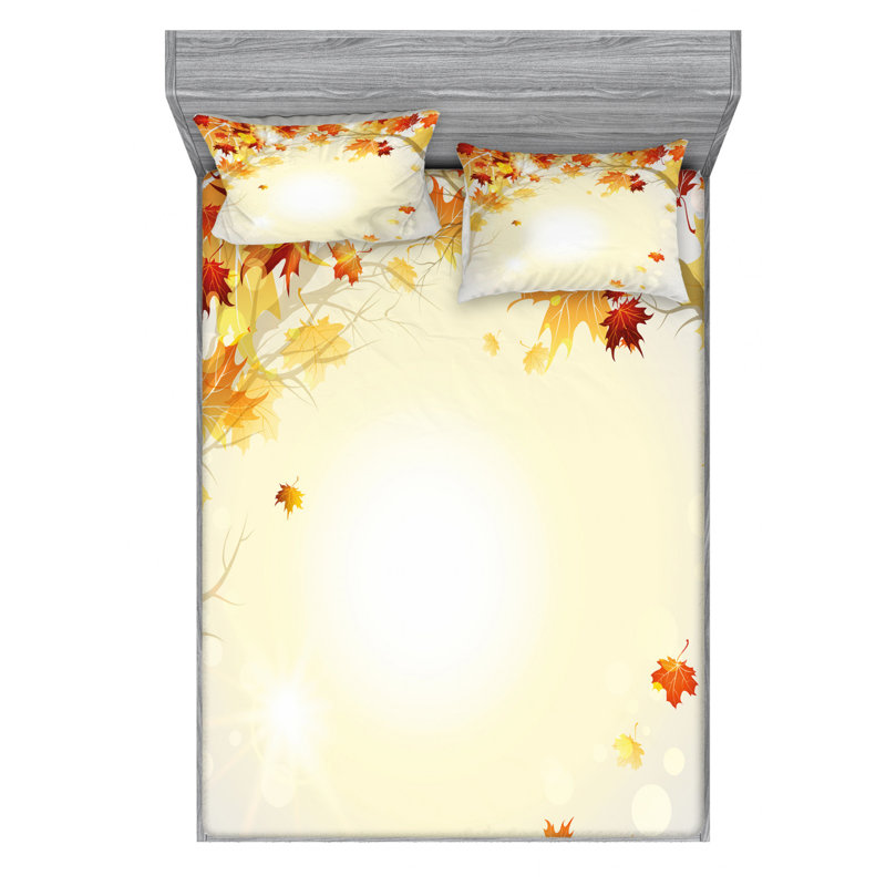 Microfiber Sheet Set, Queen Sheet Set with Fitted Sheet