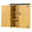 Remise de rangement en bois massif l 5 pi x P 2 pi-99011420